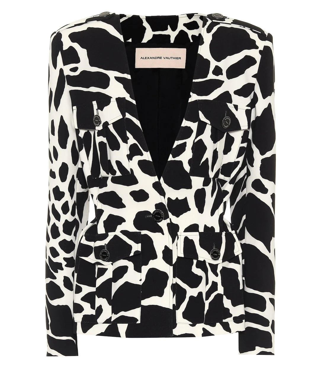 Alexandre Vauthier - Printed stretch-twill blazer