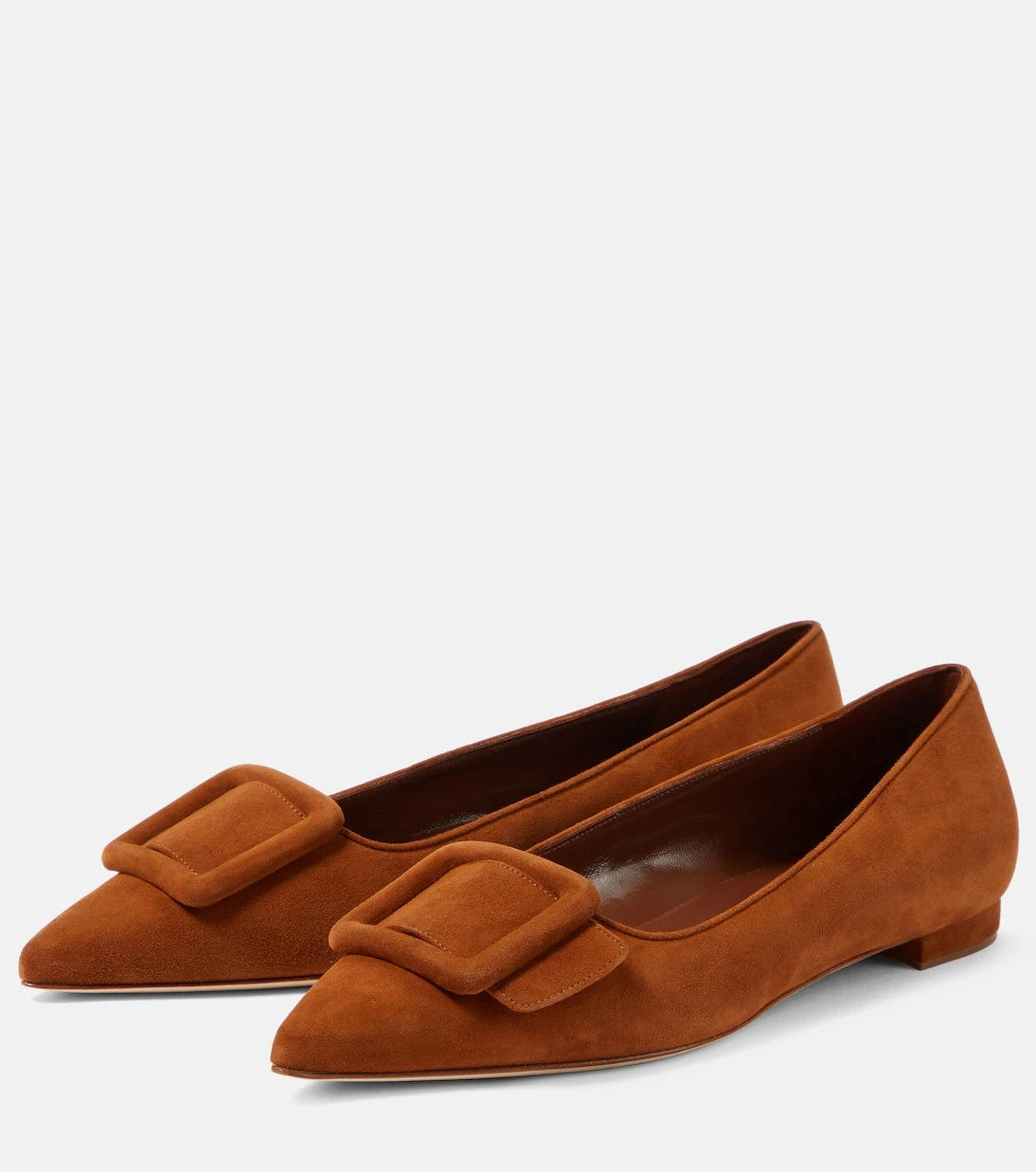 Manolo Blahnik - Maysale suede ballet flats
