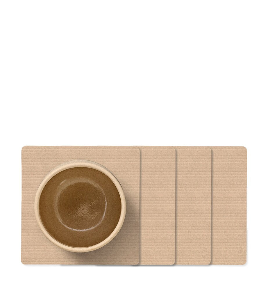 Square Corduroy Coasters (Set of 4)