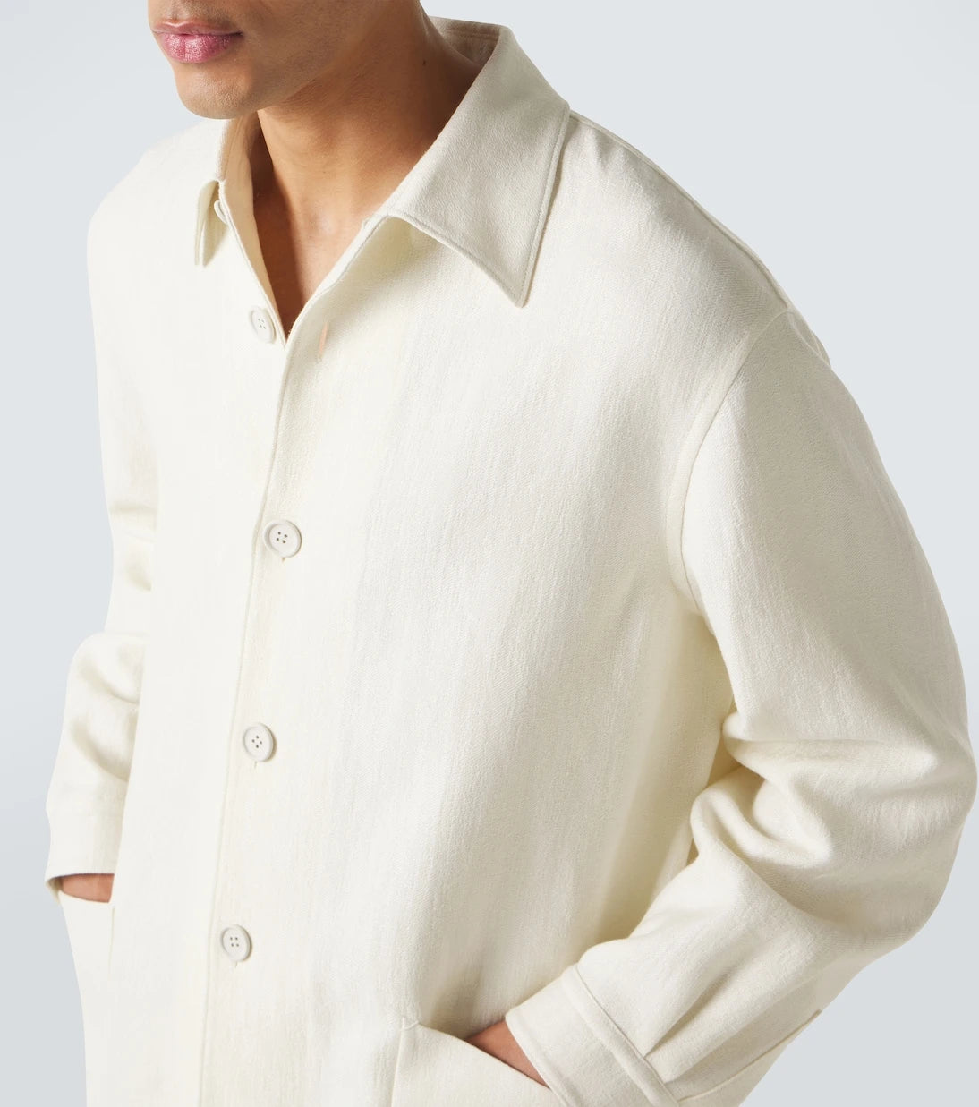 Zegna - Wool and linen overshirt