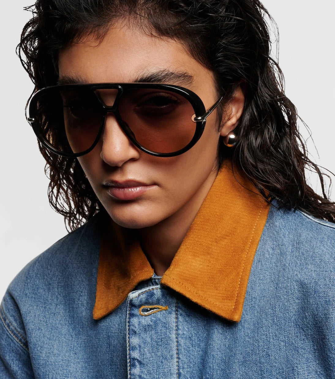 Bottega Veneta - Drop aviator sunglasses