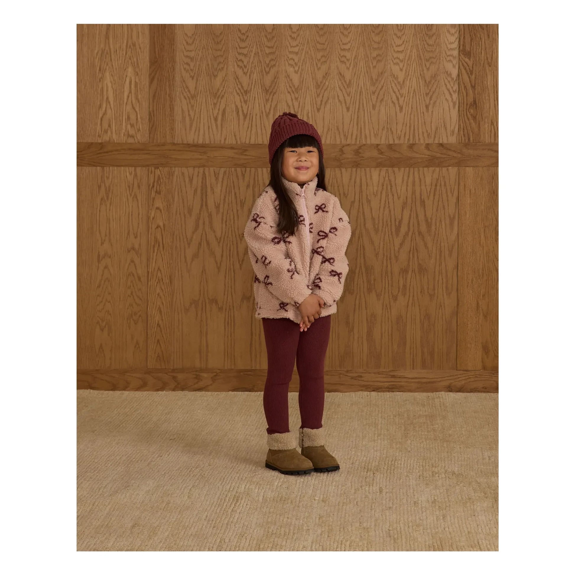 Rylee + Cru - Pointelle Legging | Burgundy