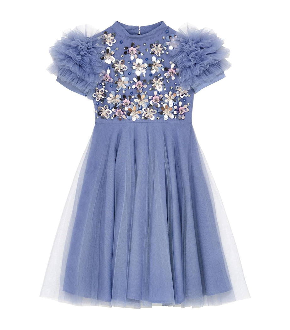 Tutu Du Monde Blue Tulle Jardin de Monet Dress (2-11 Years)