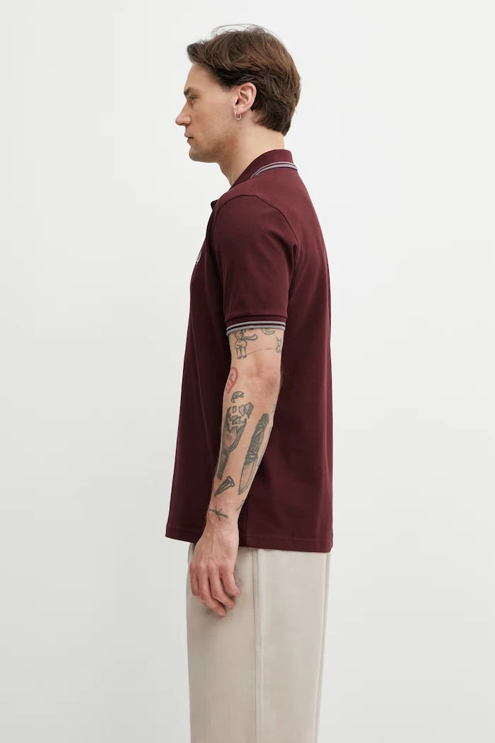 Fred Perry тениска с яка мъжка от памук