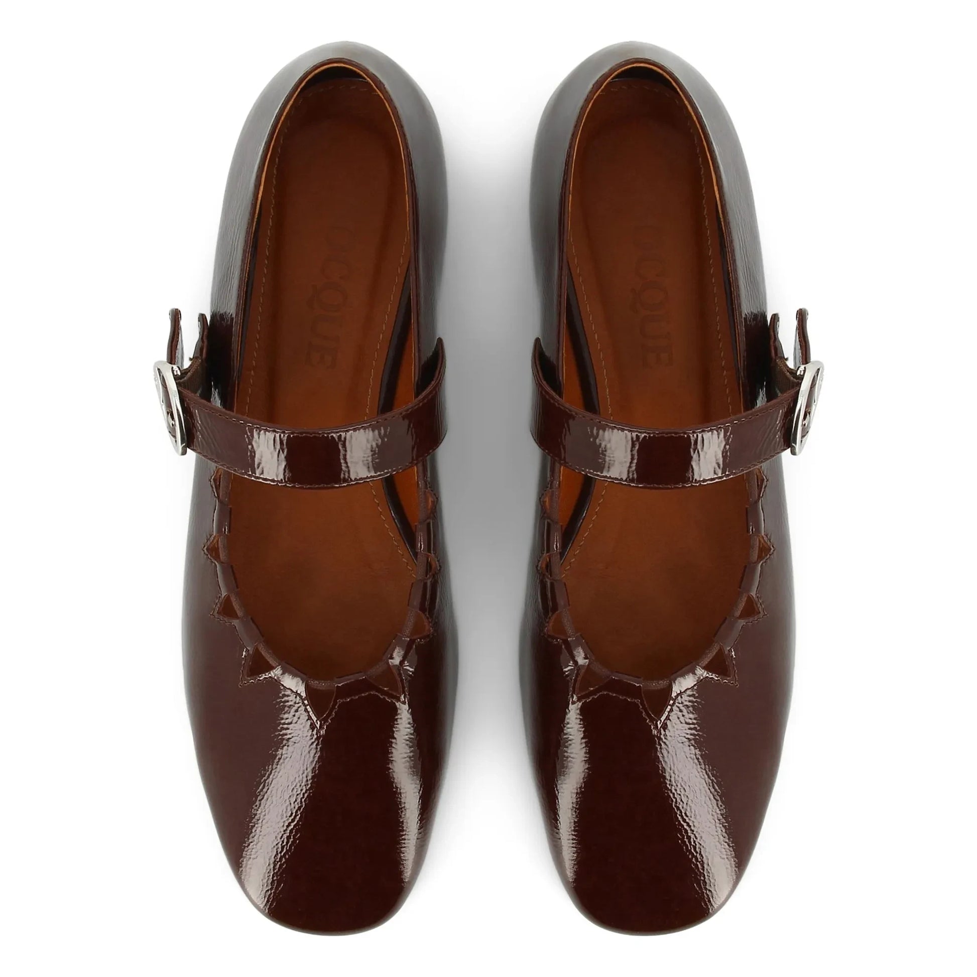 Socque Paris - Ballerinas Ginger Vernis | Chocolate