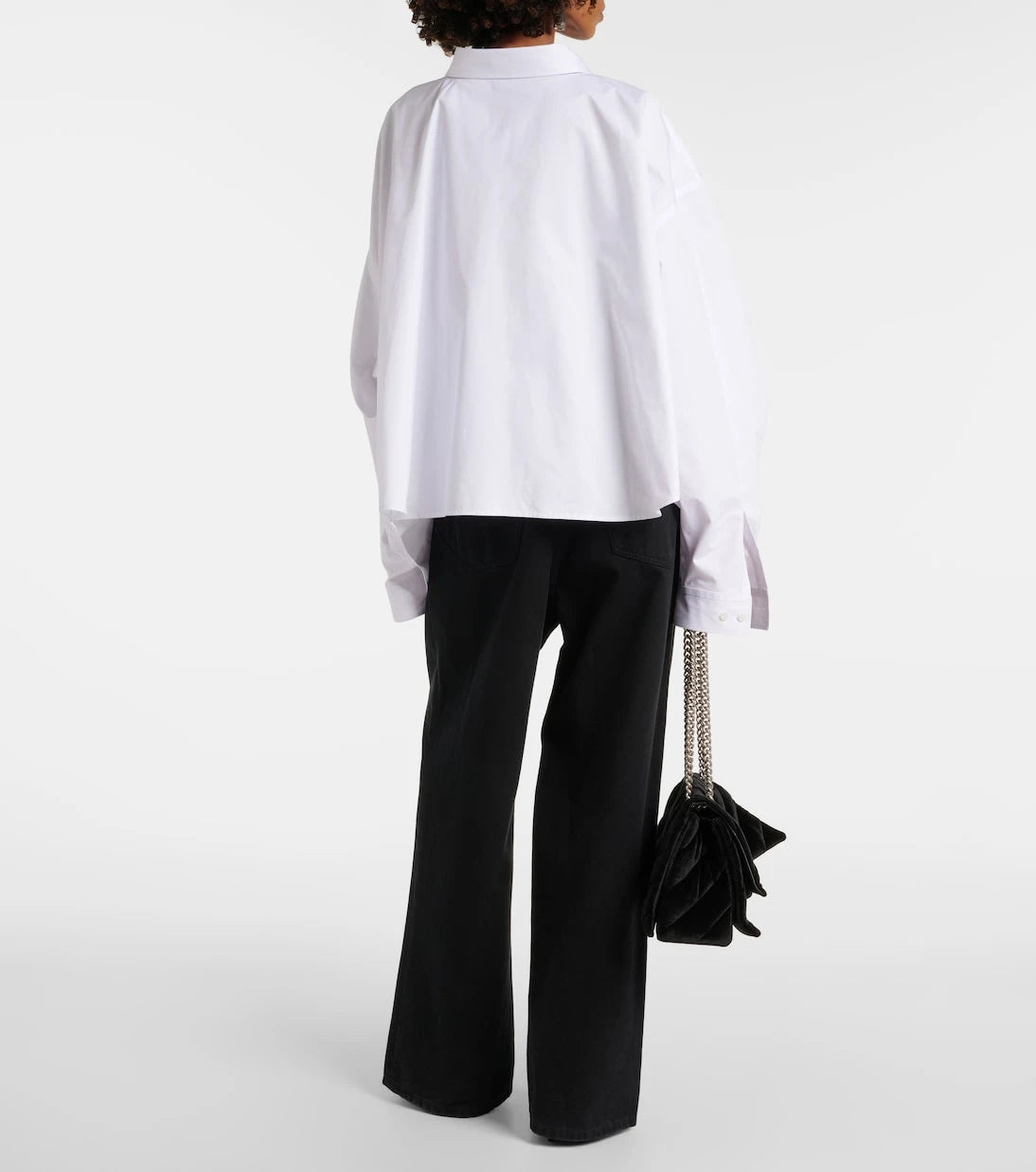 Balenciaga - Oversized cotton poplin shirt