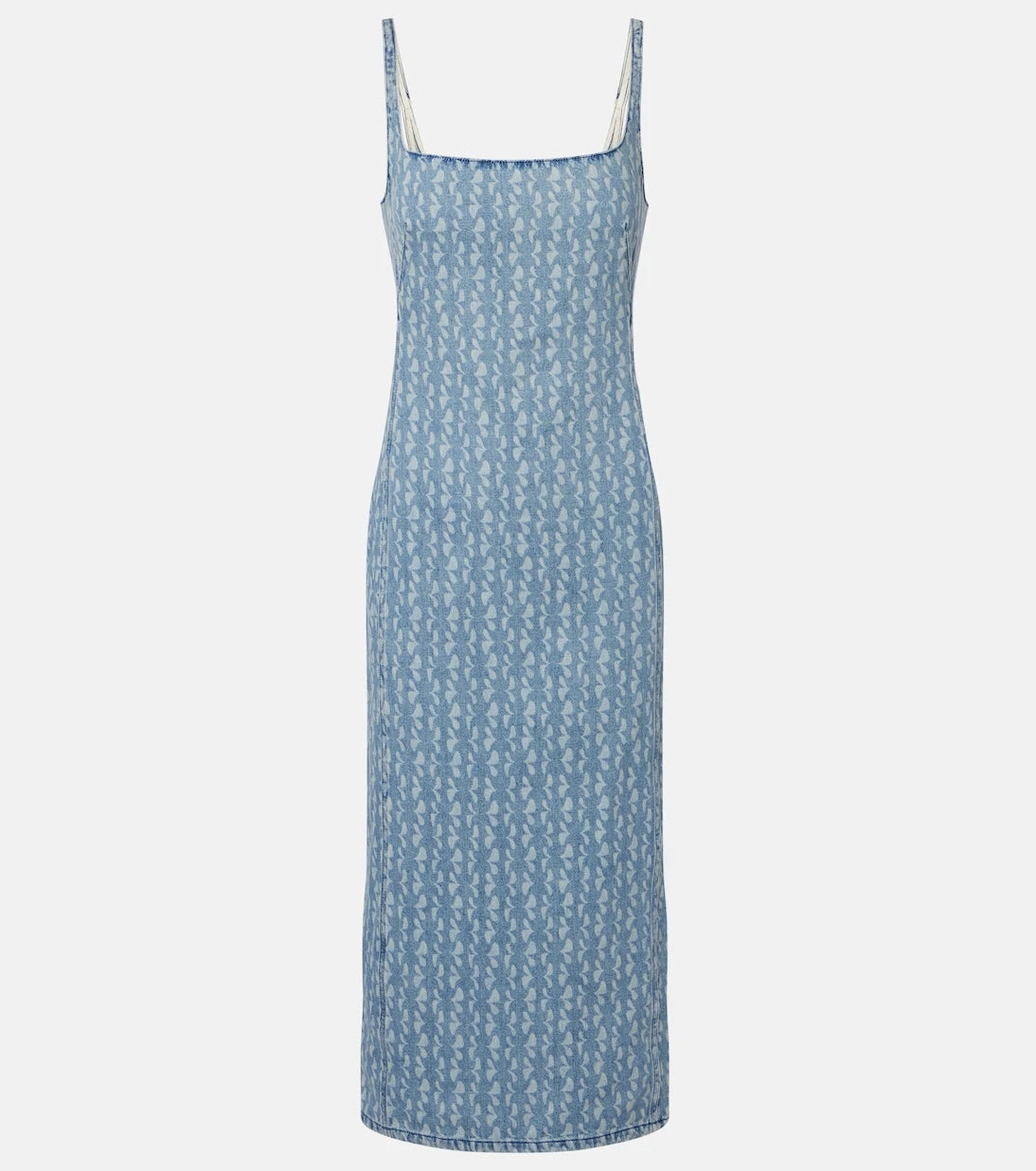 Dries Van Noten - Printed denim midi dress
