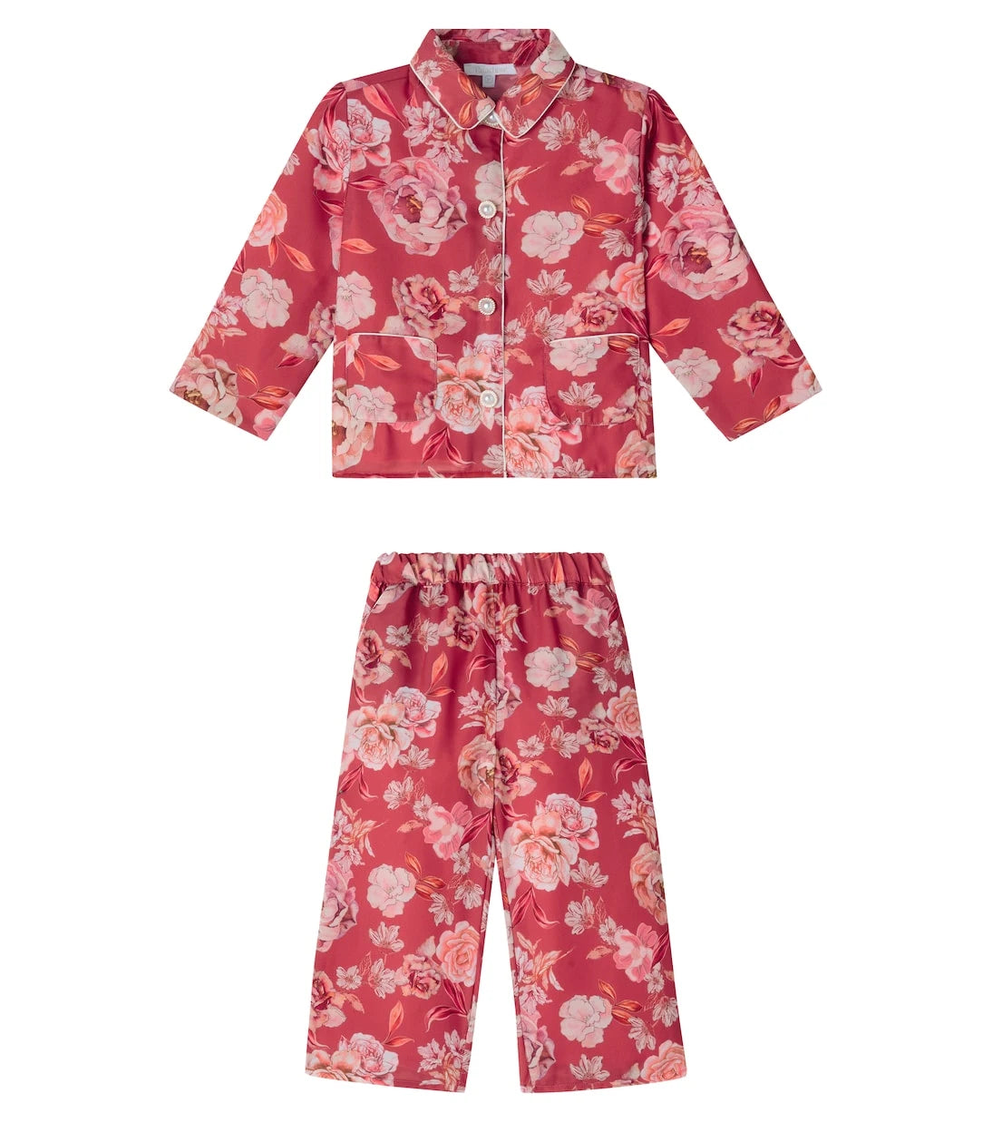 Patachou - Floral chiffon pajamas