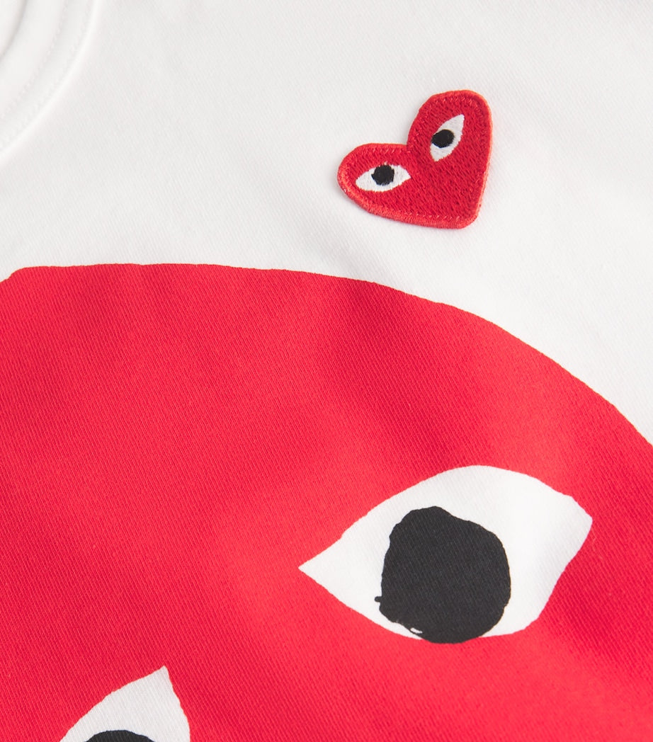 Comme Des Garçons Play Camouflage Mirrored Hearts T-Shirt
