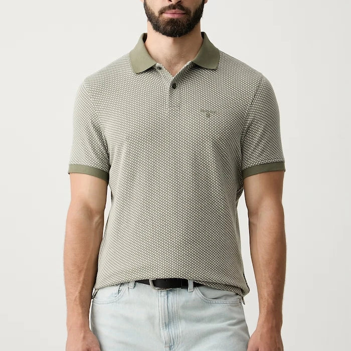 Barbour тениска с яка мъжка от памук Copgrove