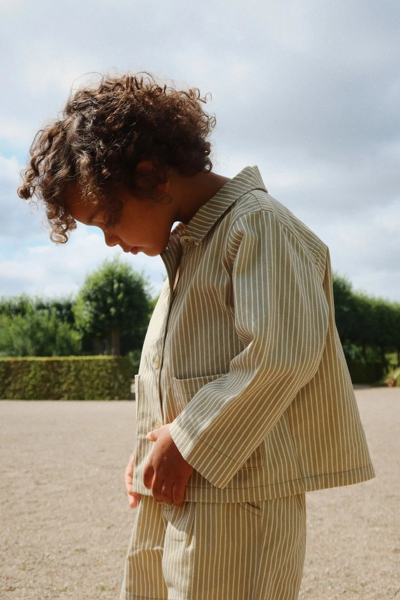 Konges Sløjd - Frankie striped cotton overshirt
