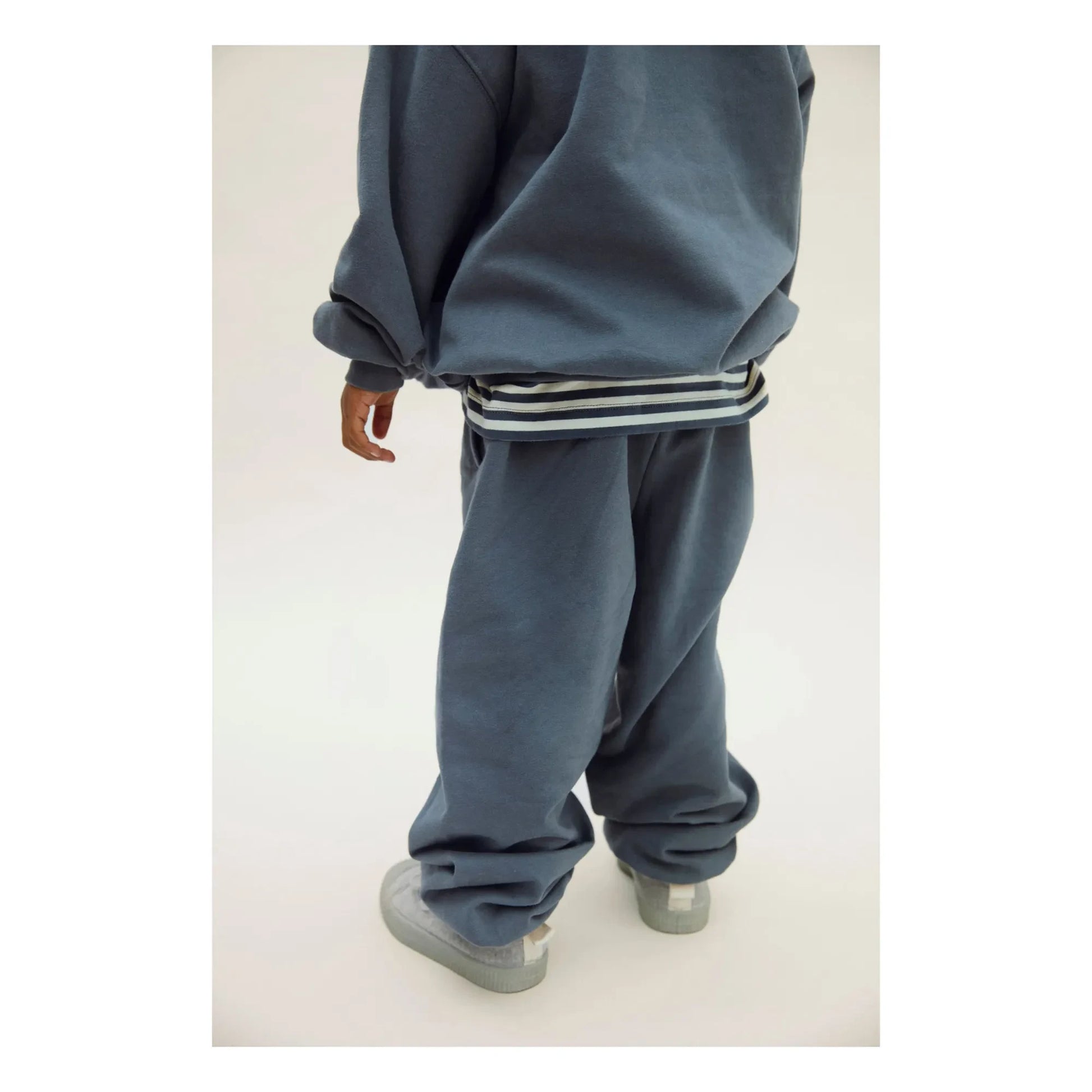 Gray Label - Organic cotton sweatshirt | Grey blue