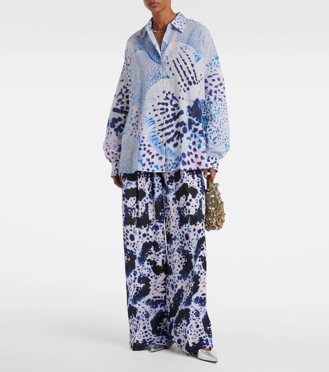 Dries Van Noten - قميص قطني مطبوع