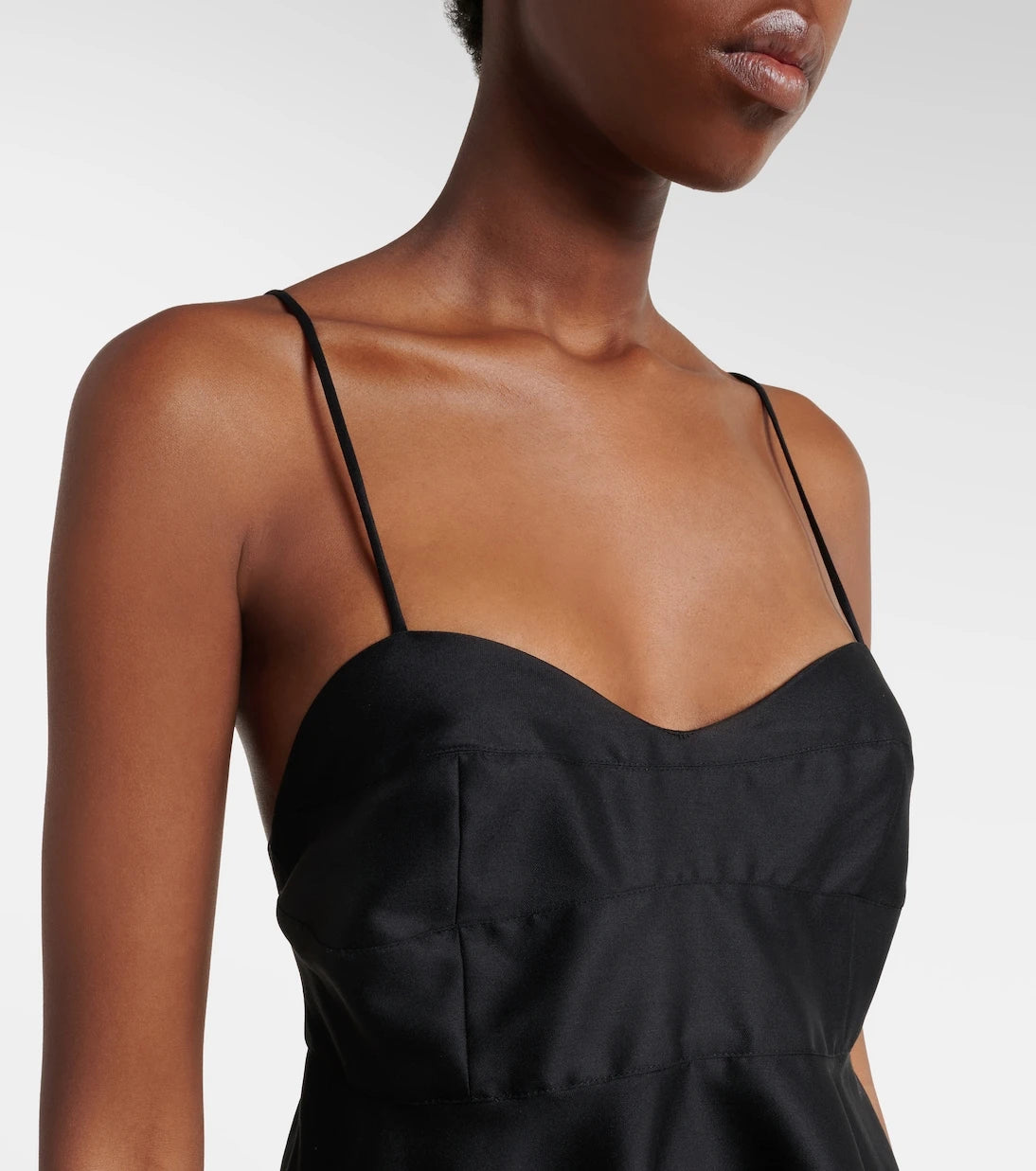 Róhe - Peplum wool and silk bustier top