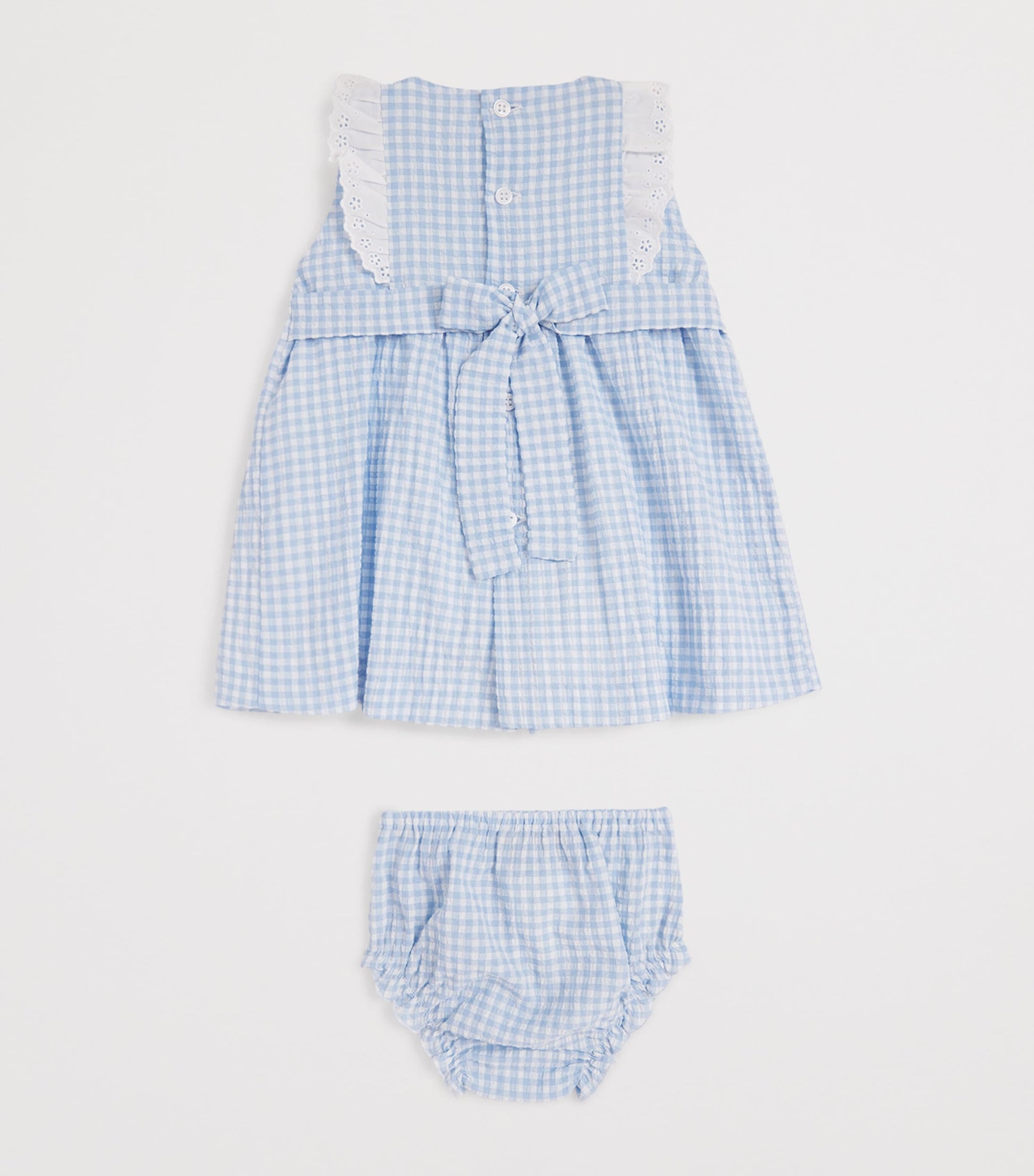 Cotton-Blend Gingham Dress and Bloomers Set (3-36 Months)