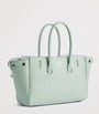 Balenciaga Green Mini Leather Bel Air Carry All Tote Bag