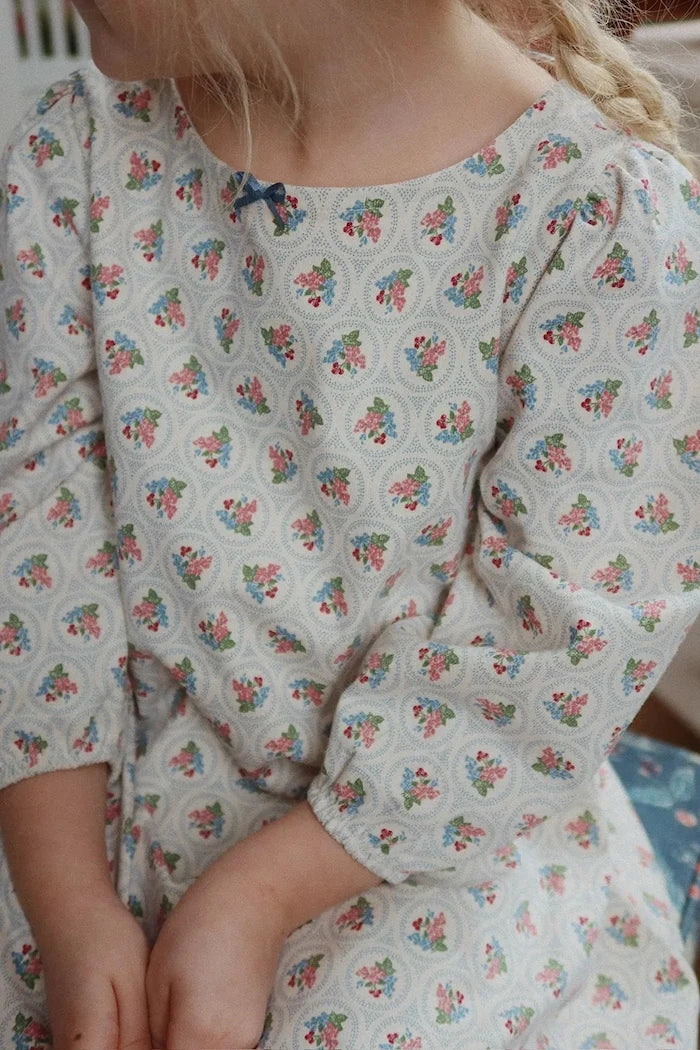 Konges Sløjd DREY DRESS GOTS Çocuk Pamuk Elbise