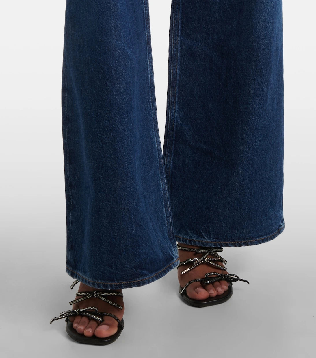 Agolde - Dame Jean No Cuff high-rise wide-leg jeans