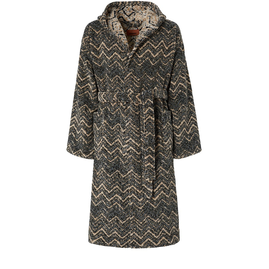 Missoni Home Towelling Zigzag Azul Robe (Large)