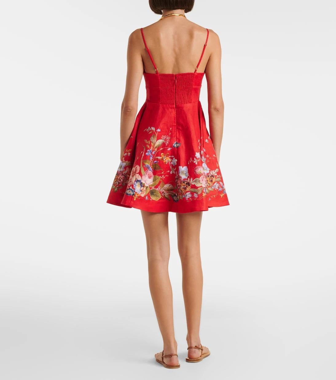 Zimmermann - Patience floral linen minidress