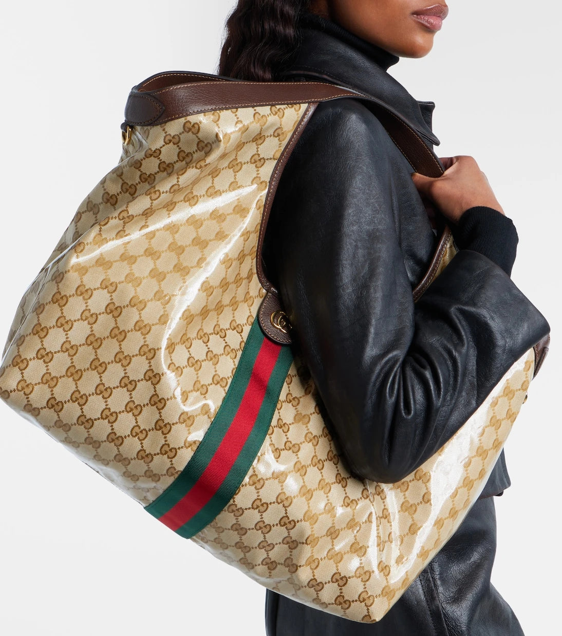 Gucci - حقيبة توت كبيرة Gucci Giglio GG