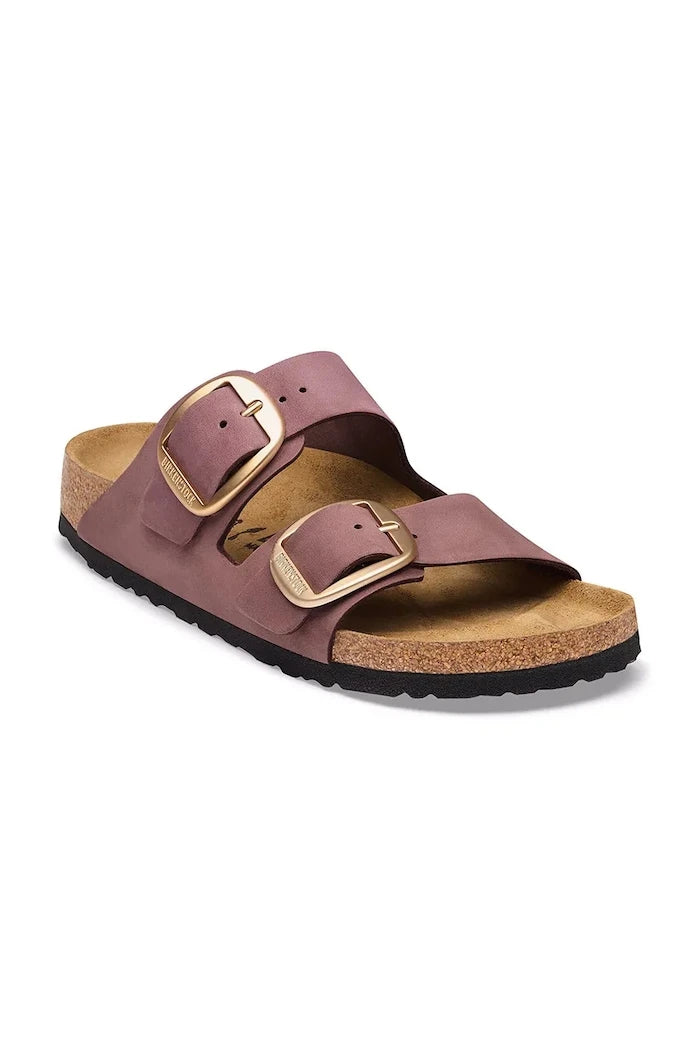 Birkenstock kadın nubuk terlik Arizona Big Buckle Nubuck Leather