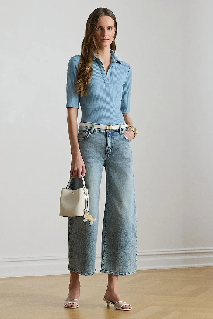 Lauren Ralph Lauren yakalı kadın tişört