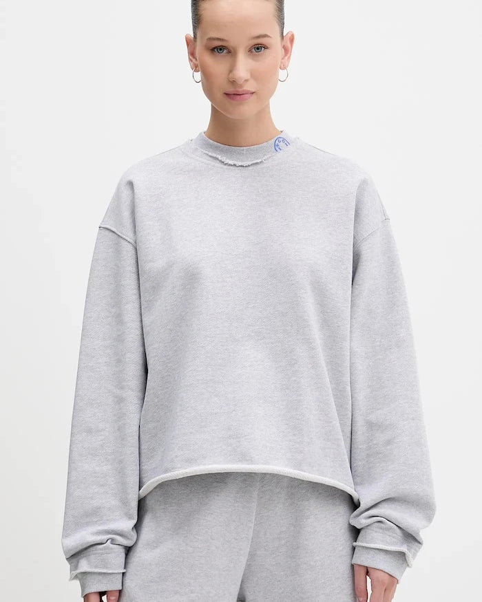 Pamuklu sweatshirt Hugo Blue Dismudge_B