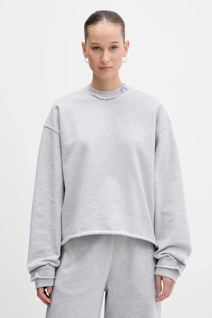 Pamuklu sweatshirt Hugo Blue Dismudge_B