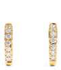 Yellow Gold and Diamond Huggie Earrings (0.20ctw)