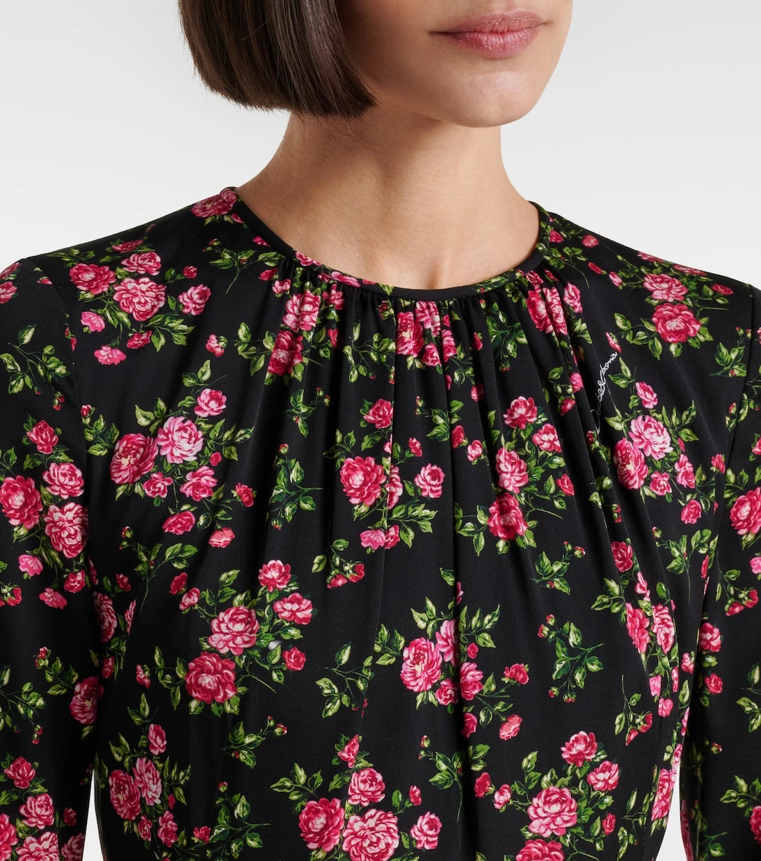 Dolce&Gabbana - Floral silk-blend midi dress