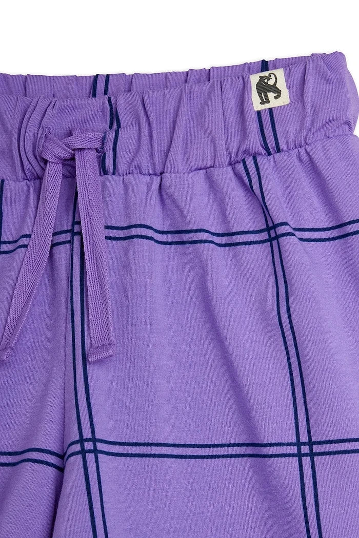 Mini Rodini къс панталон за деца с памук Check