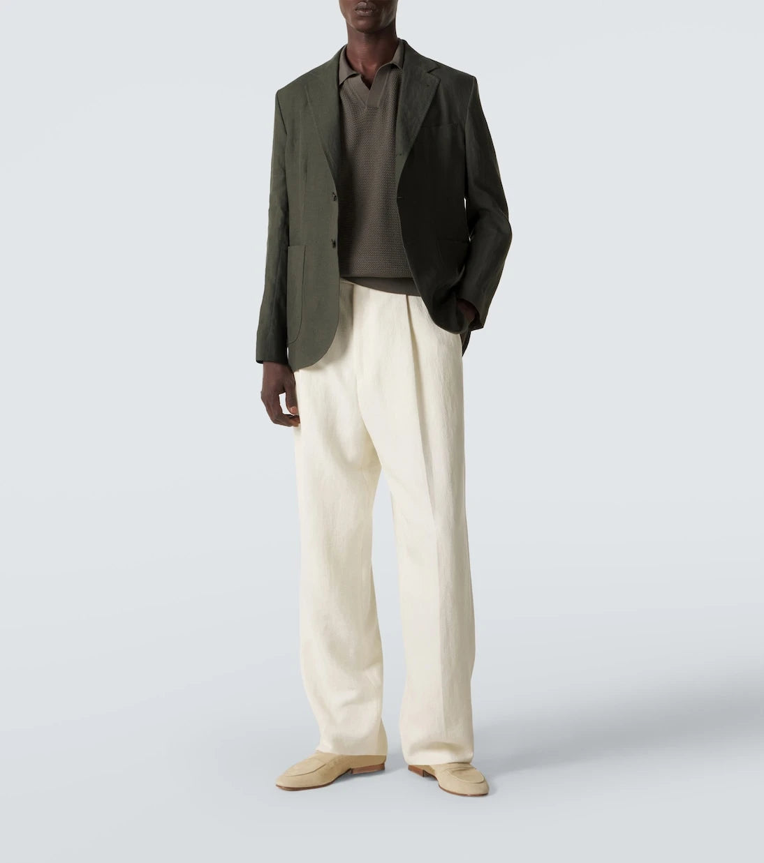 Zegna - Knitted cotton polo shirt