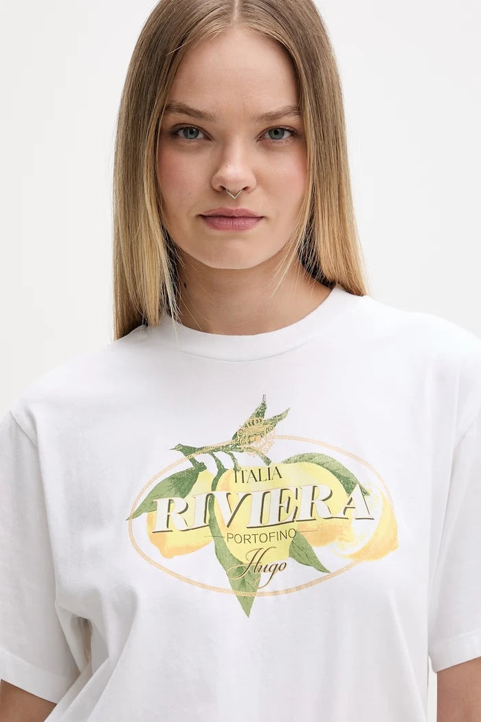 HUGO тениска дамска от памук Vintage Tee_24