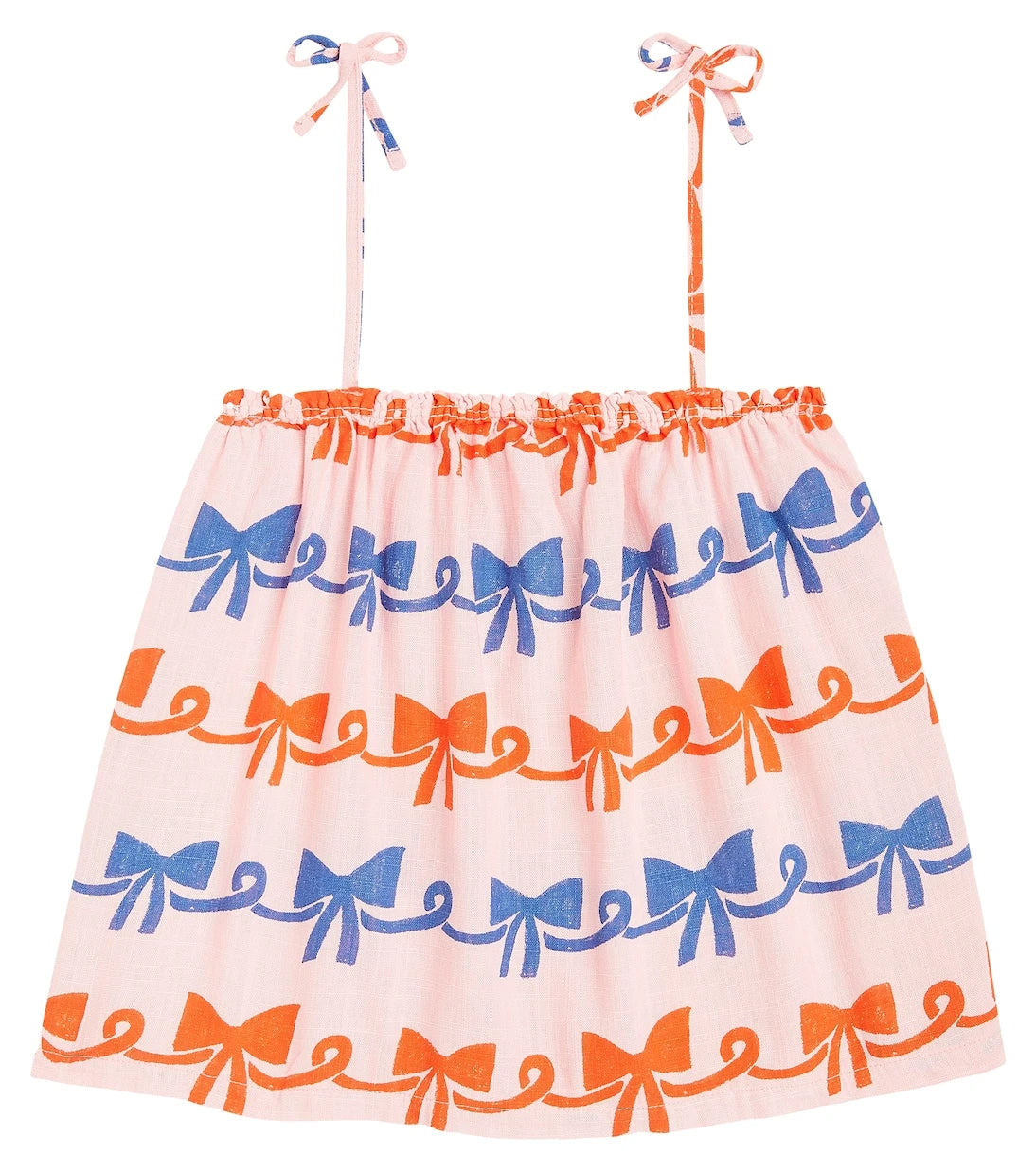 Bobo Choses - Ribbon Bow ruffle-trimmed top