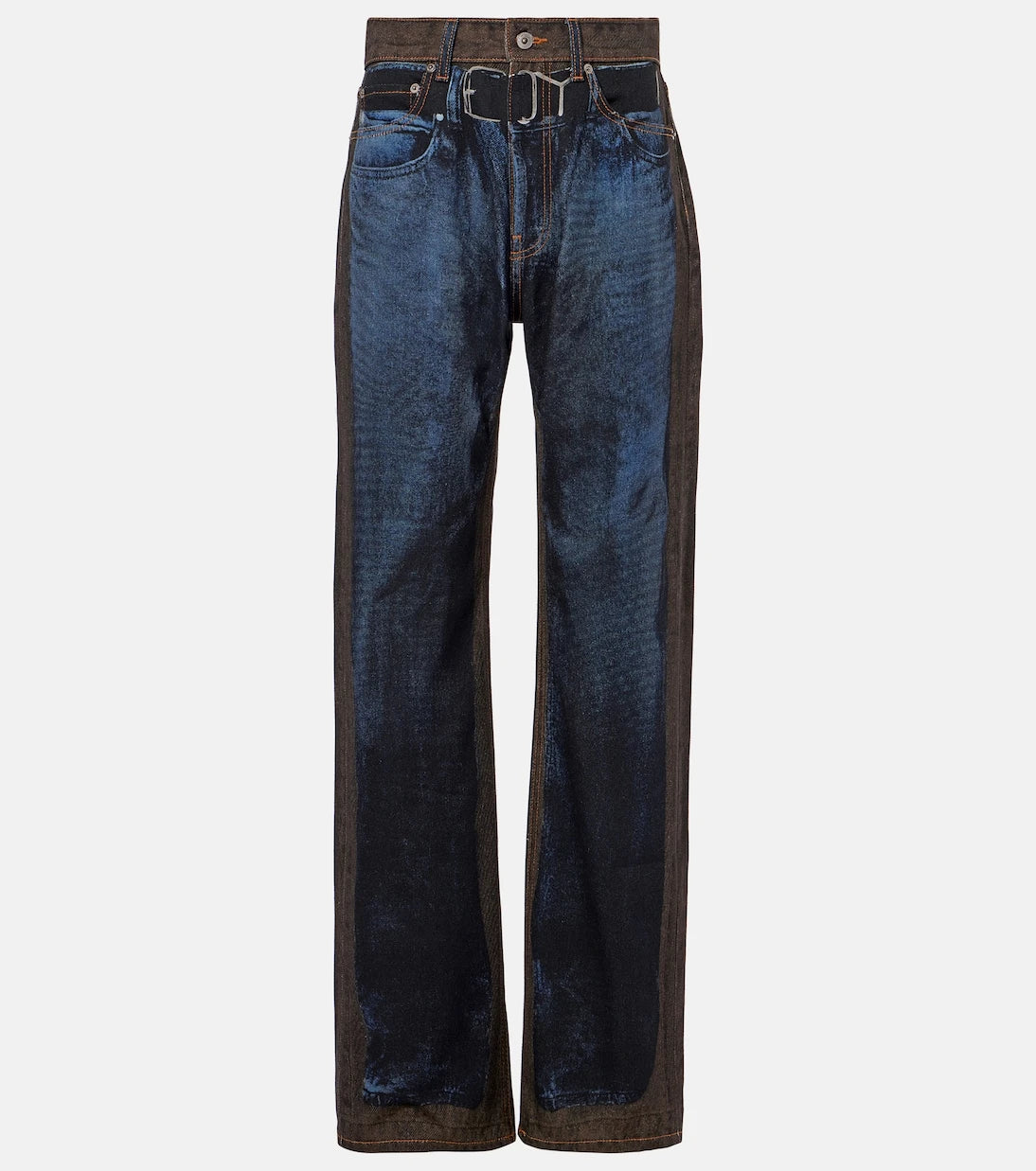 Y/Project - Printed straight jeans