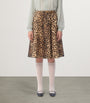 Valentino Beige Wool Printed Mini Skirt