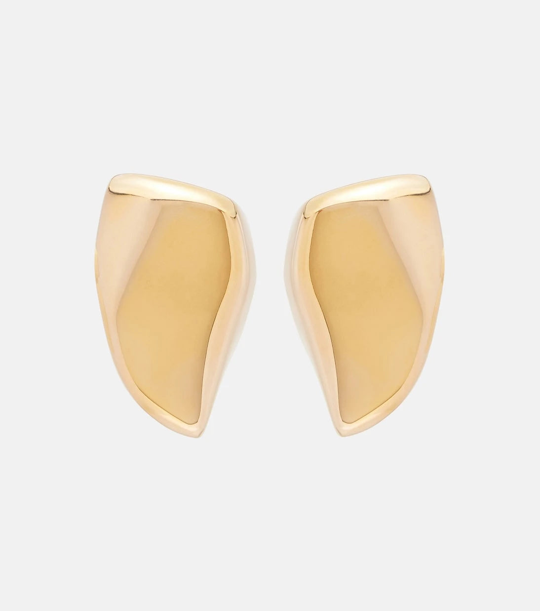 Bottega Veneta - Prisma Small 18kt gold-plated earrings