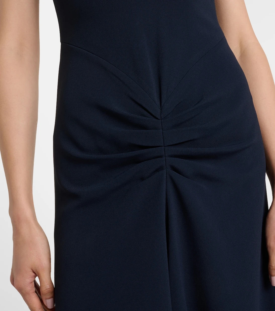 Victoria Beckham - Gathered jersey midi dress