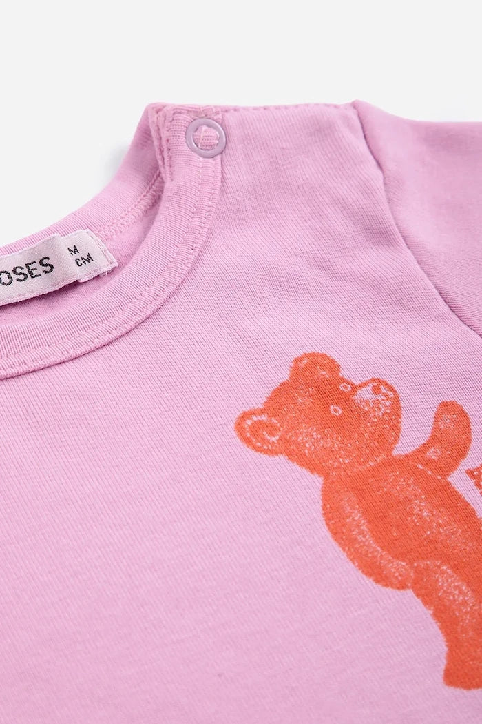 Bobo Choses pamuklu elastanlı bebek body Softpaw Monster