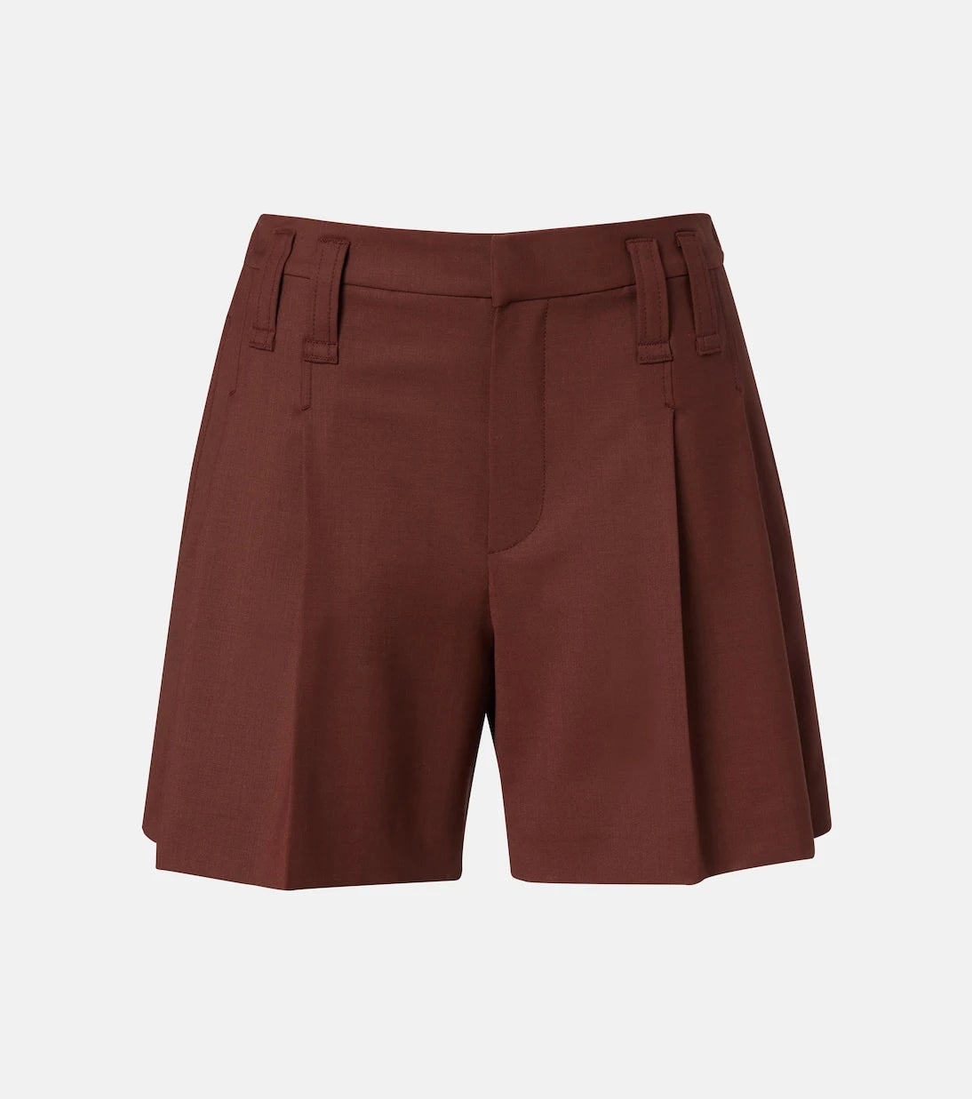 Brunello Cucinelli - Monili pleated wool-blend shorts