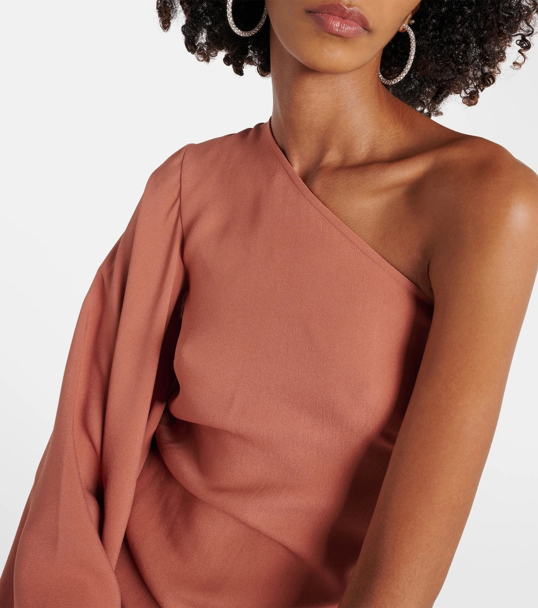 Taller Marmo - Sifnos one-shoulder crêpe cady gown