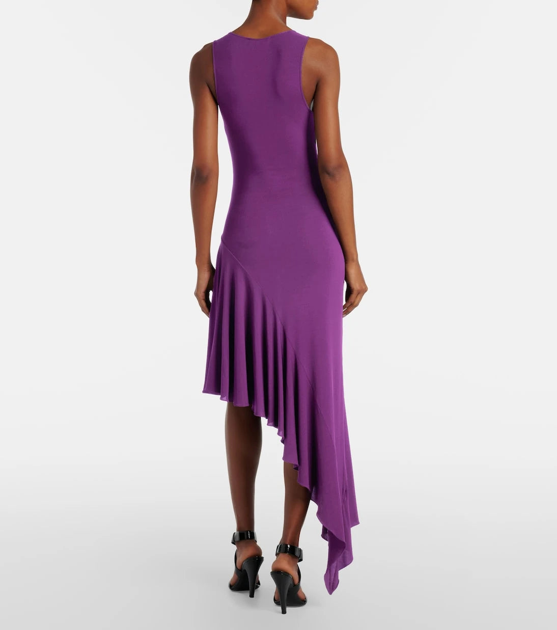 Alaïa - فستان ميدي جيرسيه غير متماثل