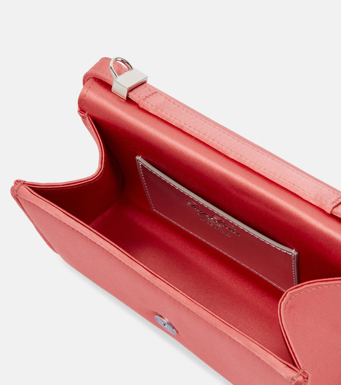 Roger Vivier - Pilgrim Micro satin clutch