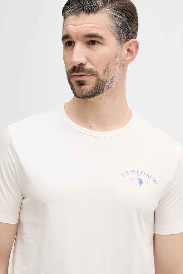 U.S. Polo Assn. Erkek Pamuklu Tişört SPIRIT OF SPORT BACK GRAPHIC