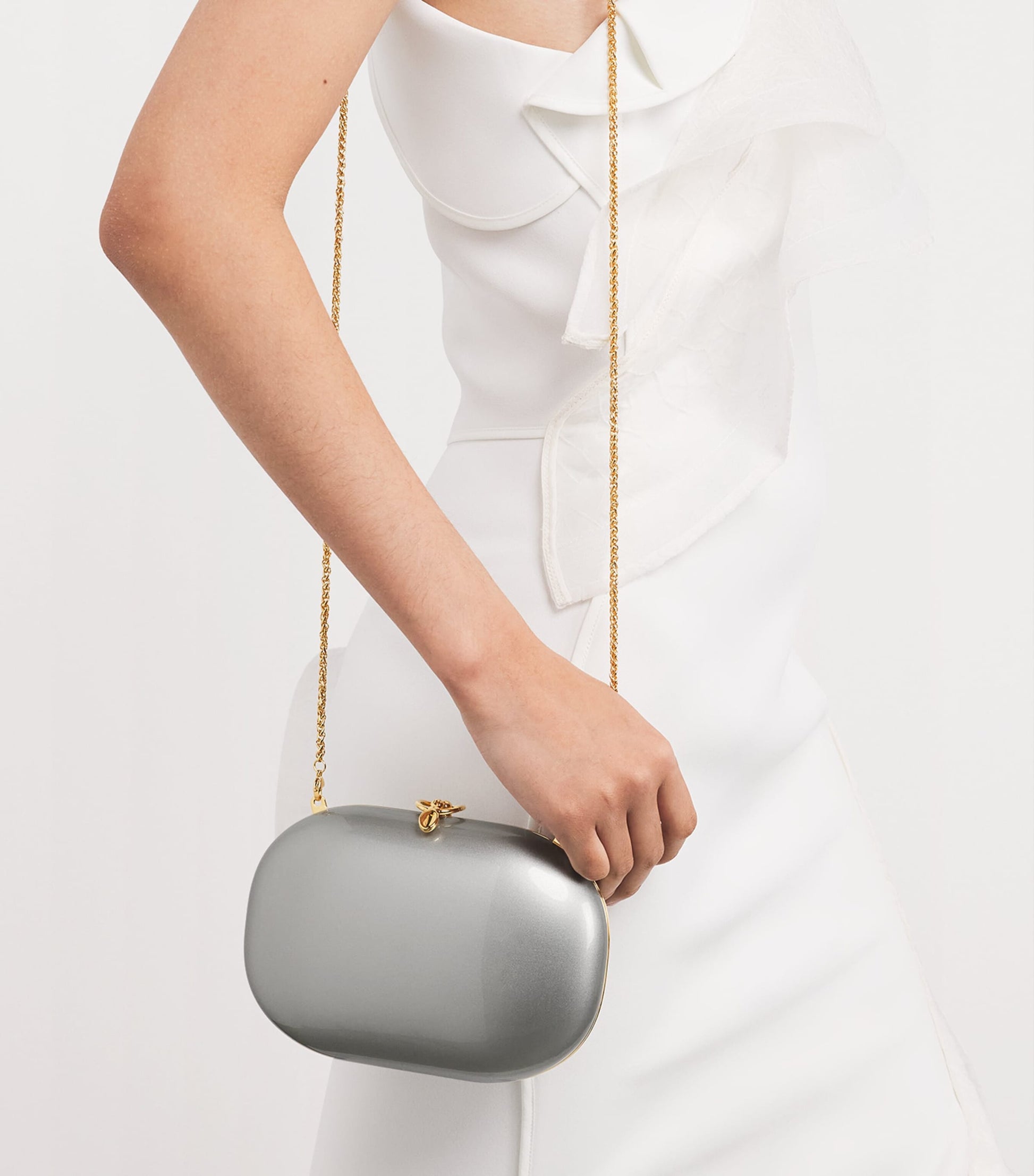 Oval Elina Clutch Bag