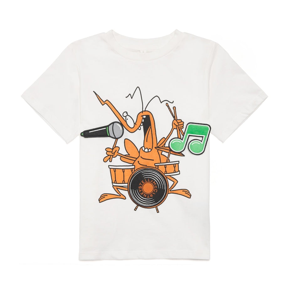 Stella McCartney Kids Organic Cotton Drummer T-Shirt (2-14 Years)