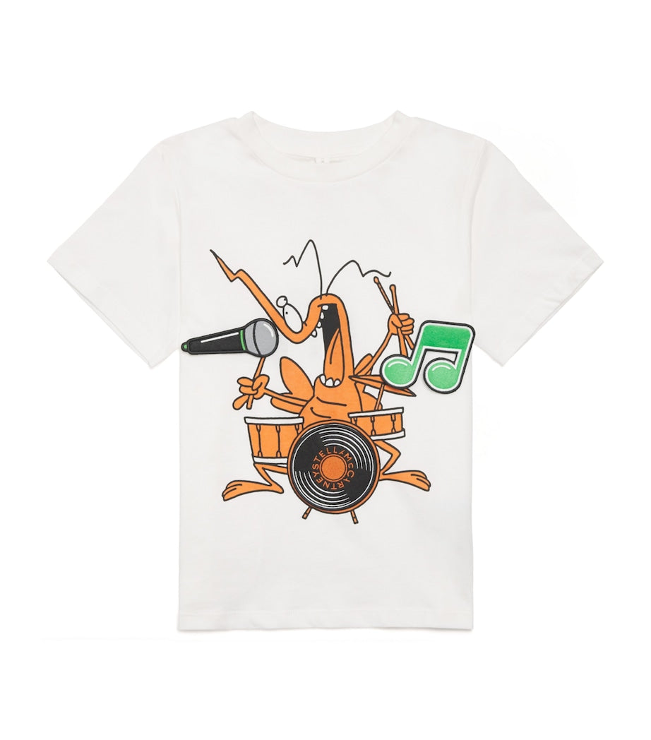 Stella McCartney Kids Organic Cotton Drummer T-Shirt (2-14 Years)