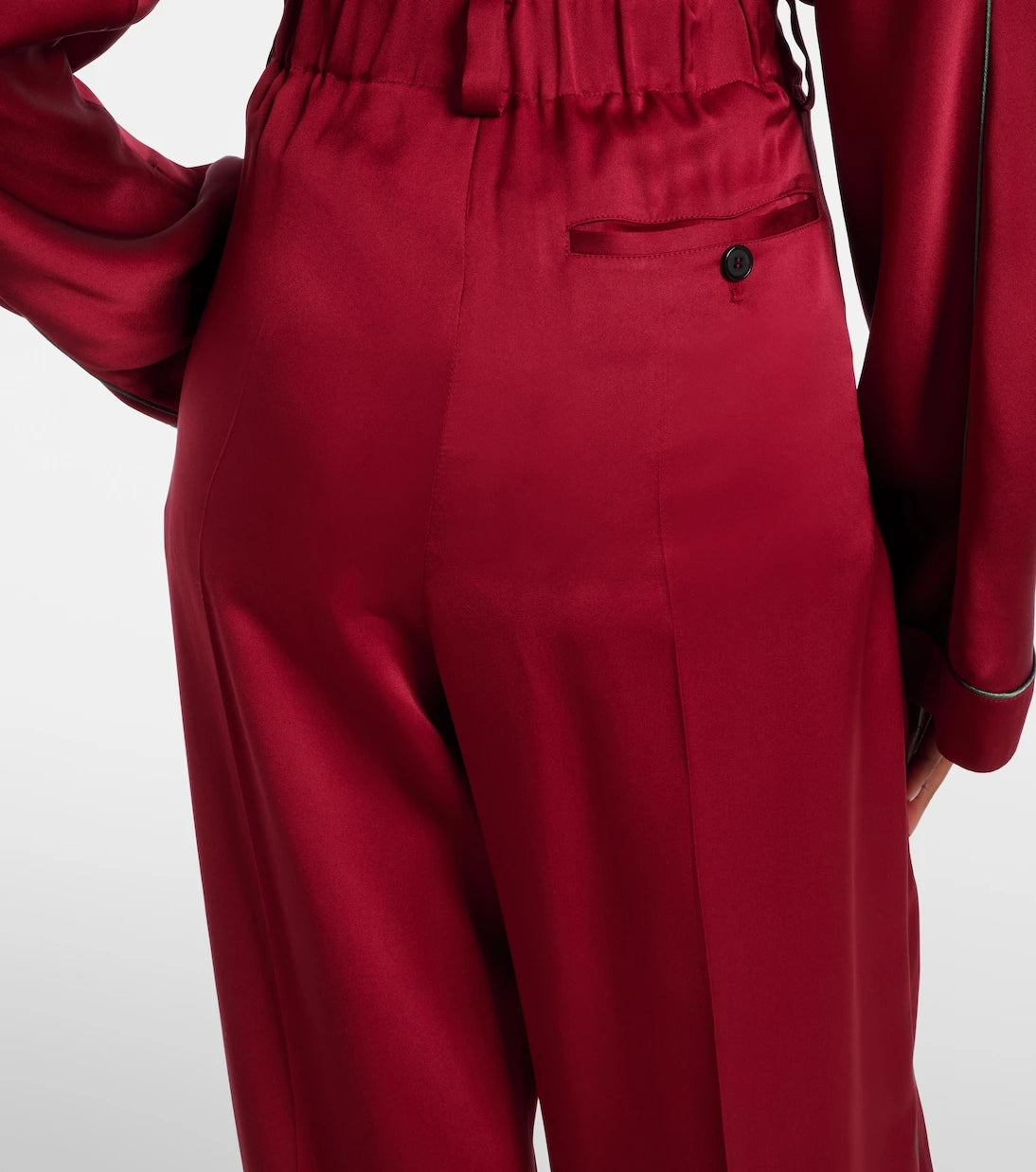 Givenchy - Silk satin wide-leg pants