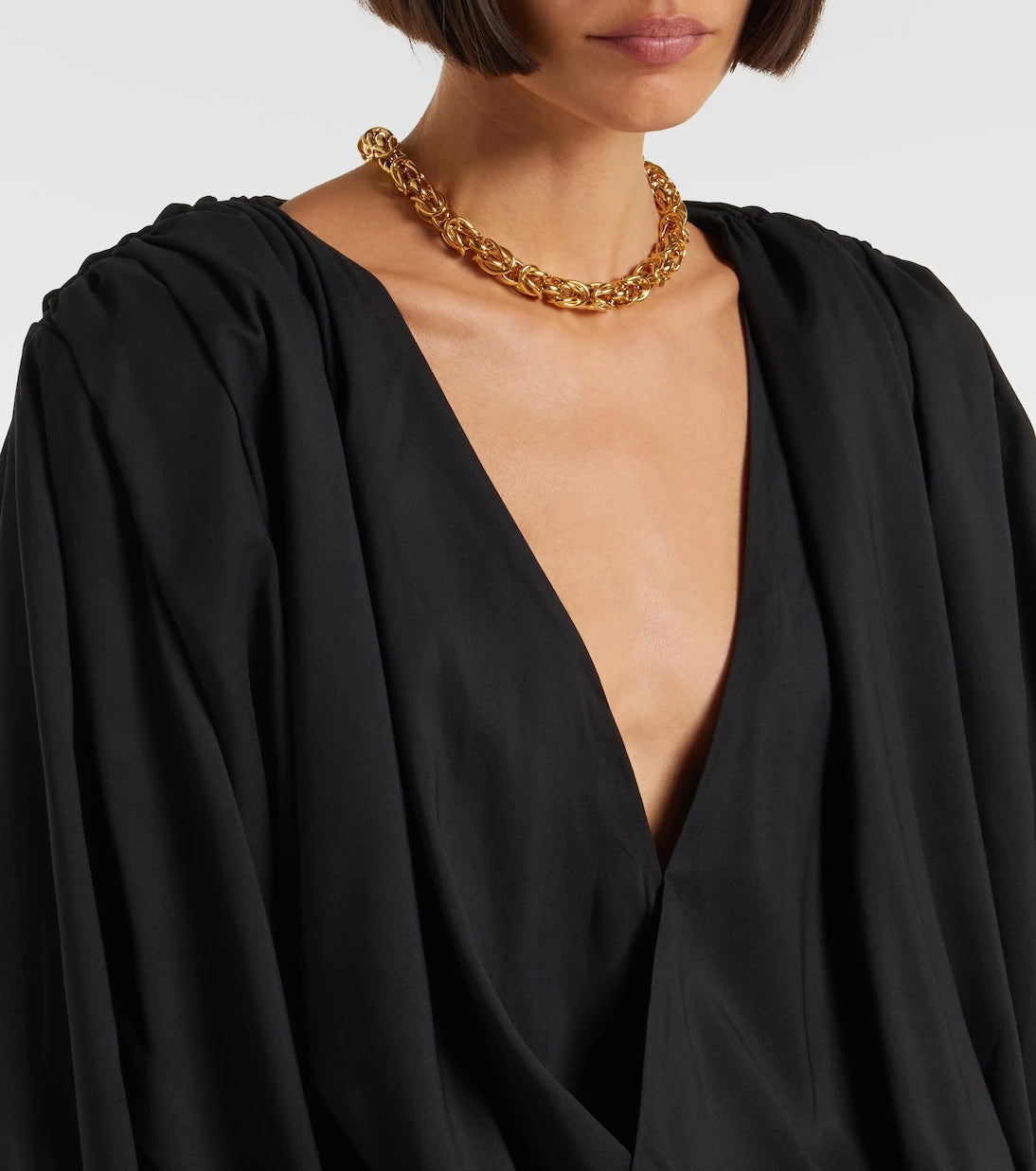Rotate - Savannah scarf-detail chiffon gown